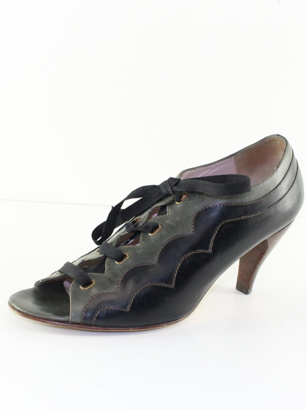 John Fluevog Teapots Open Toe Heel (10 US)